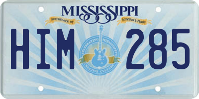 MS license plate HIM285