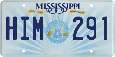 MS license plate HIM291