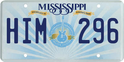 MS license plate HIM296