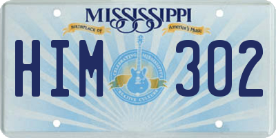 MS license plate HIM302