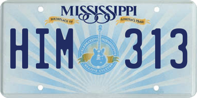 MS license plate HIM313