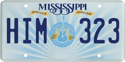 MS license plate HIM323
