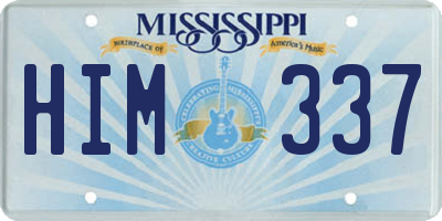MS license plate HIM337