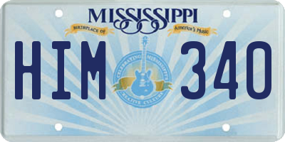 MS license plate HIM340
