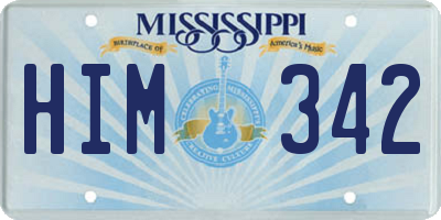MS license plate HIM342
