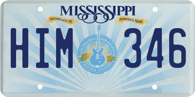 MS license plate HIM346