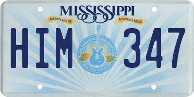 MS license plate HIM347