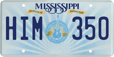 MS license plate HIM350