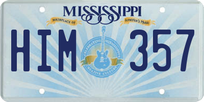 MS license plate HIM357