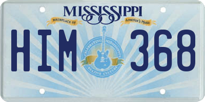 MS license plate HIM368