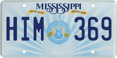 MS license plate HIM369