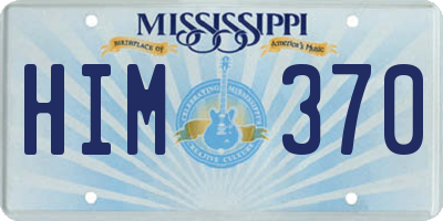 MS license plate HIM370