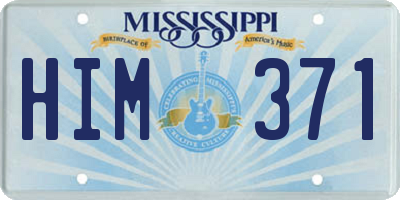 MS license plate HIM371