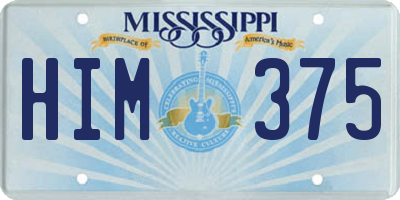 MS license plate HIM375