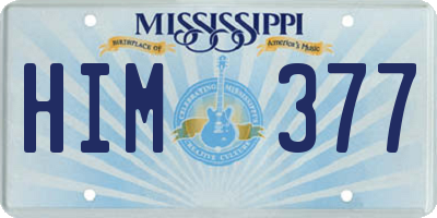MS license plate HIM377
