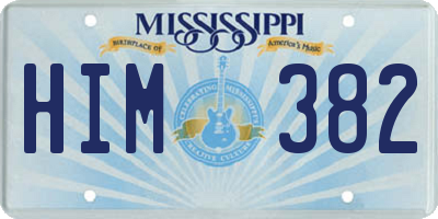 MS license plate HIM382
