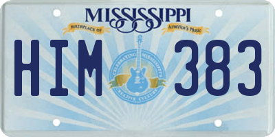 MS license plate HIM383