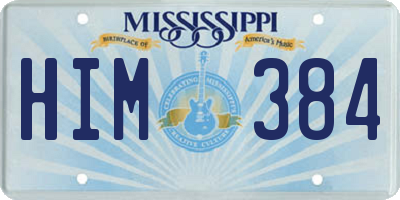 MS license plate HIM384