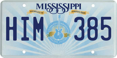 MS license plate HIM385