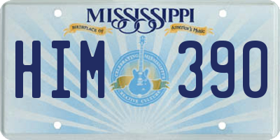 MS license plate HIM390