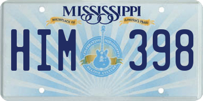 MS license plate HIM398