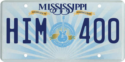 MS license plate HIM400