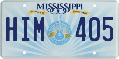 MS license plate HIM405