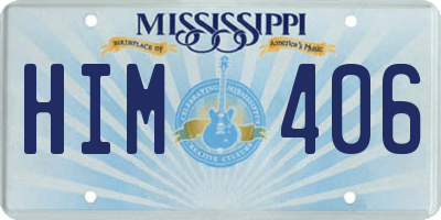 MS license plate HIM406
