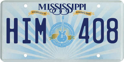 MS license plate HIM408