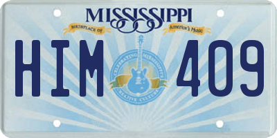 MS license plate HIM409