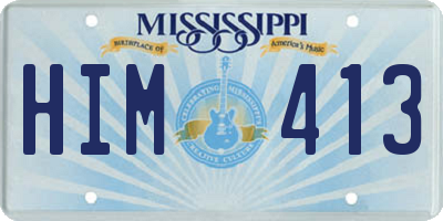 MS license plate HIM413
