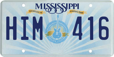 MS license plate HIM416