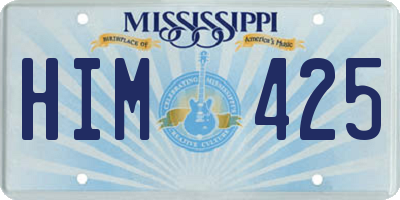 MS license plate HIM425