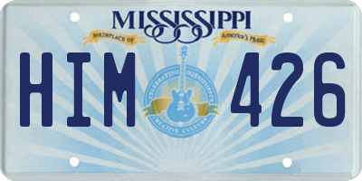 MS license plate HIM426