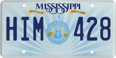 MS license plate HIM428