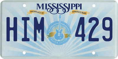 MS license plate HIM429