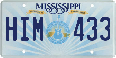 MS license plate HIM433