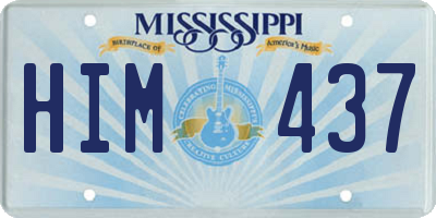 MS license plate HIM437