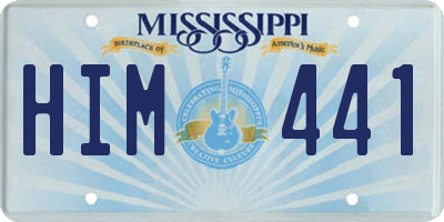 MS license plate HIM441