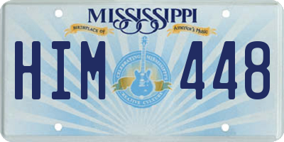 MS license plate HIM448