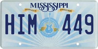 MS license plate HIM449