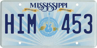 MS license plate HIM453