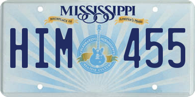 MS license plate HIM455
