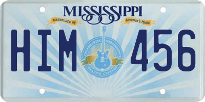 MS license plate HIM456