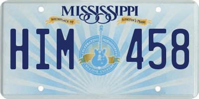 MS license plate HIM458