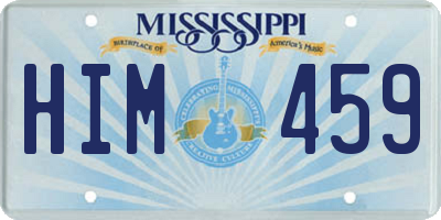MS license plate HIM459