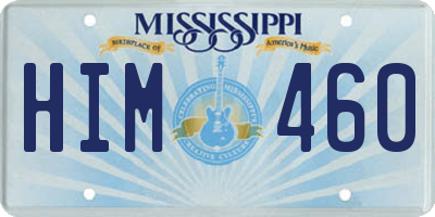 MS license plate HIM460