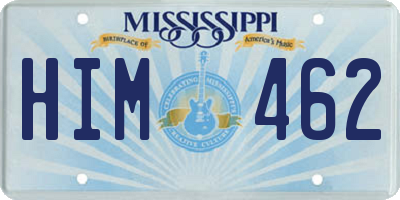 MS license plate HIM462