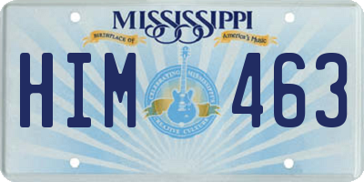 MS license plate HIM463