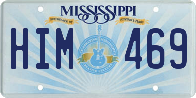 MS license plate HIM469